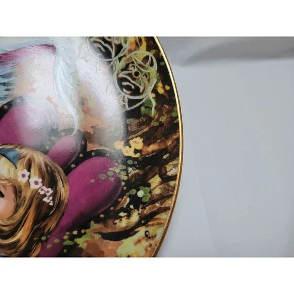 1979 Fantasy World Alice in Wonderland Plate #4 THE MAD HATTER'S TEA PARTY #3027 - Picture 3 of 3